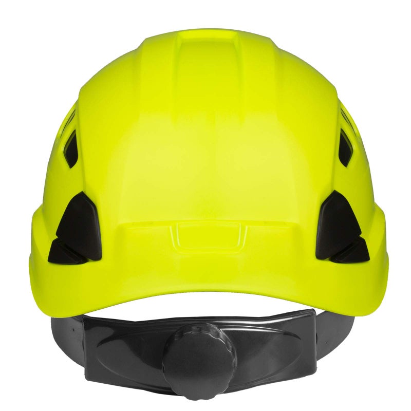 JORESTECH Hard Hat Lime ABS Work-at-Height and Rescue Slotted Ventilated Helmet with 6-Point Ratchet Suspension ANSI Z89.1-14 Certified for Work, Home, and General Headwear Protection HHAT-04 - Image 3